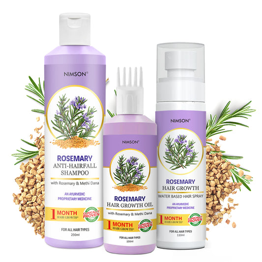 Rosemary Hair Oil, Shampoo & Hair Growth Spray