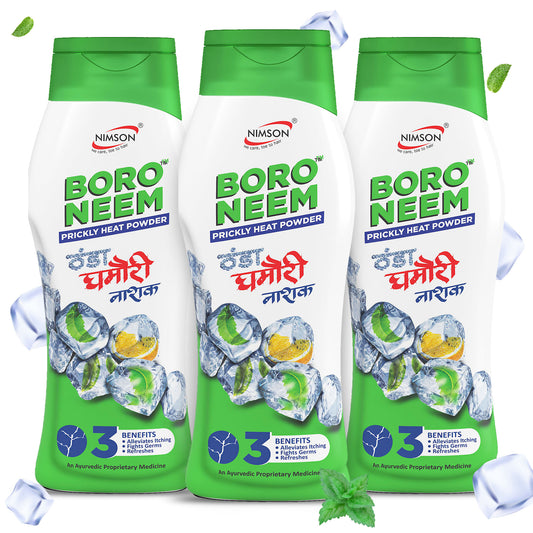 Boro Neem Talcum Powder - Pack of 3