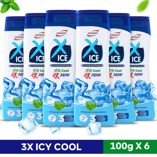 XICE Talcum Powder - Pack of 6