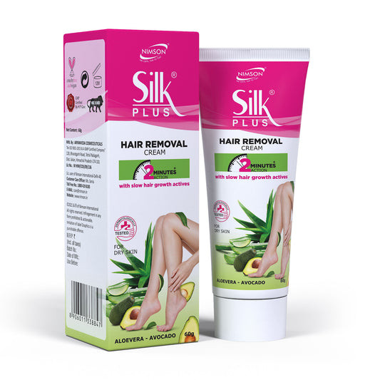 Silk Plus Aloevera- Avocado Hair Removal Cream For Dry Skin