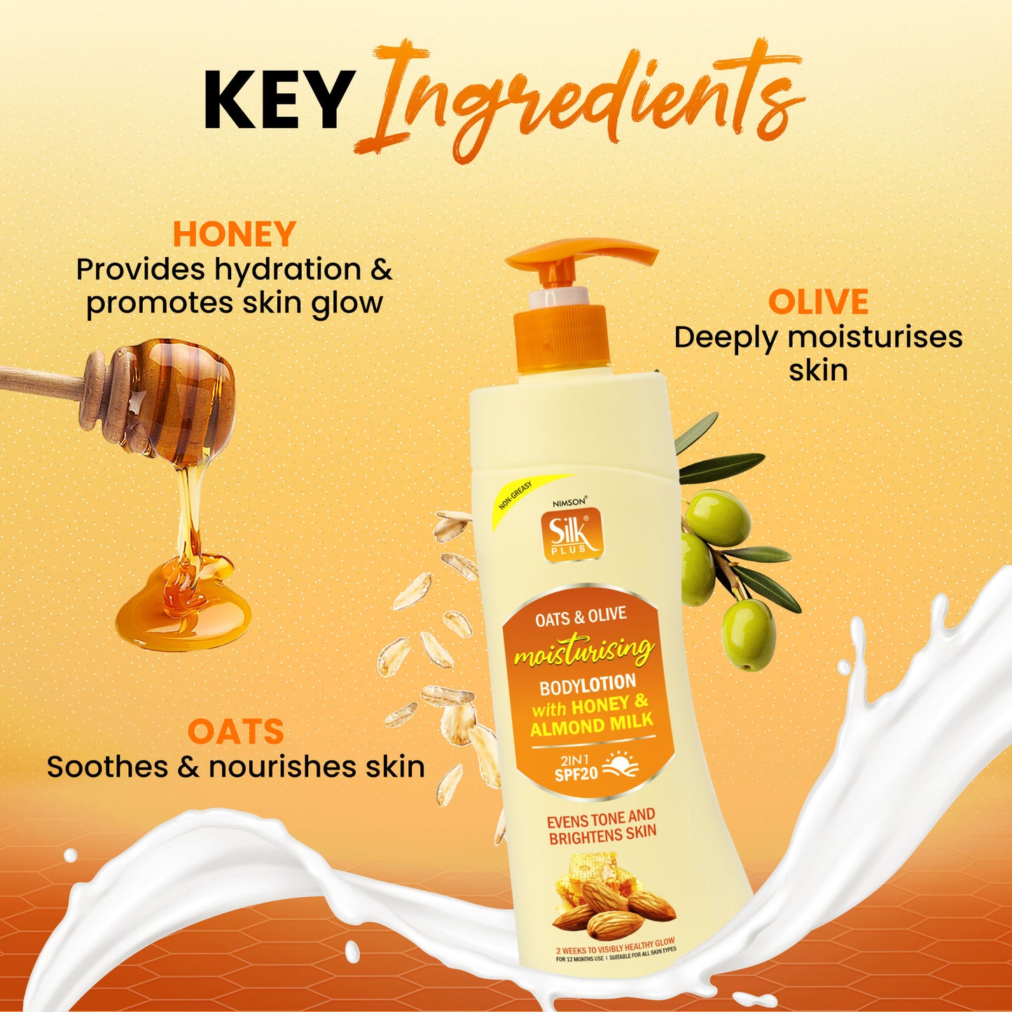 Oats & Olive Moisturizing Body  Lotion 48 Hrs Moisturiser