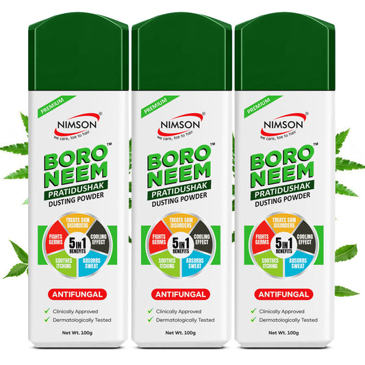 Boro Neem Premium Anti Fungal Dusting Powder - Pack of 3