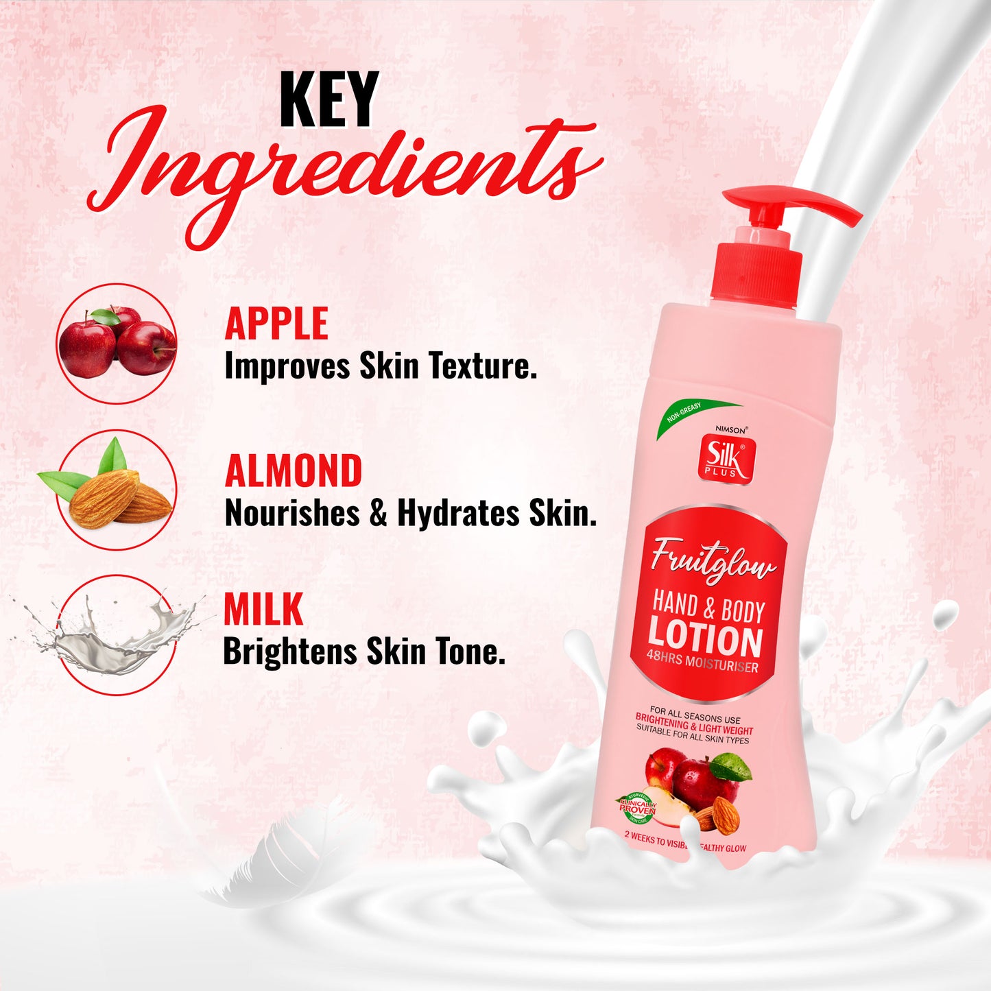Fruit Glow Hand & Body Lotion 48 Hrs Moisturiser