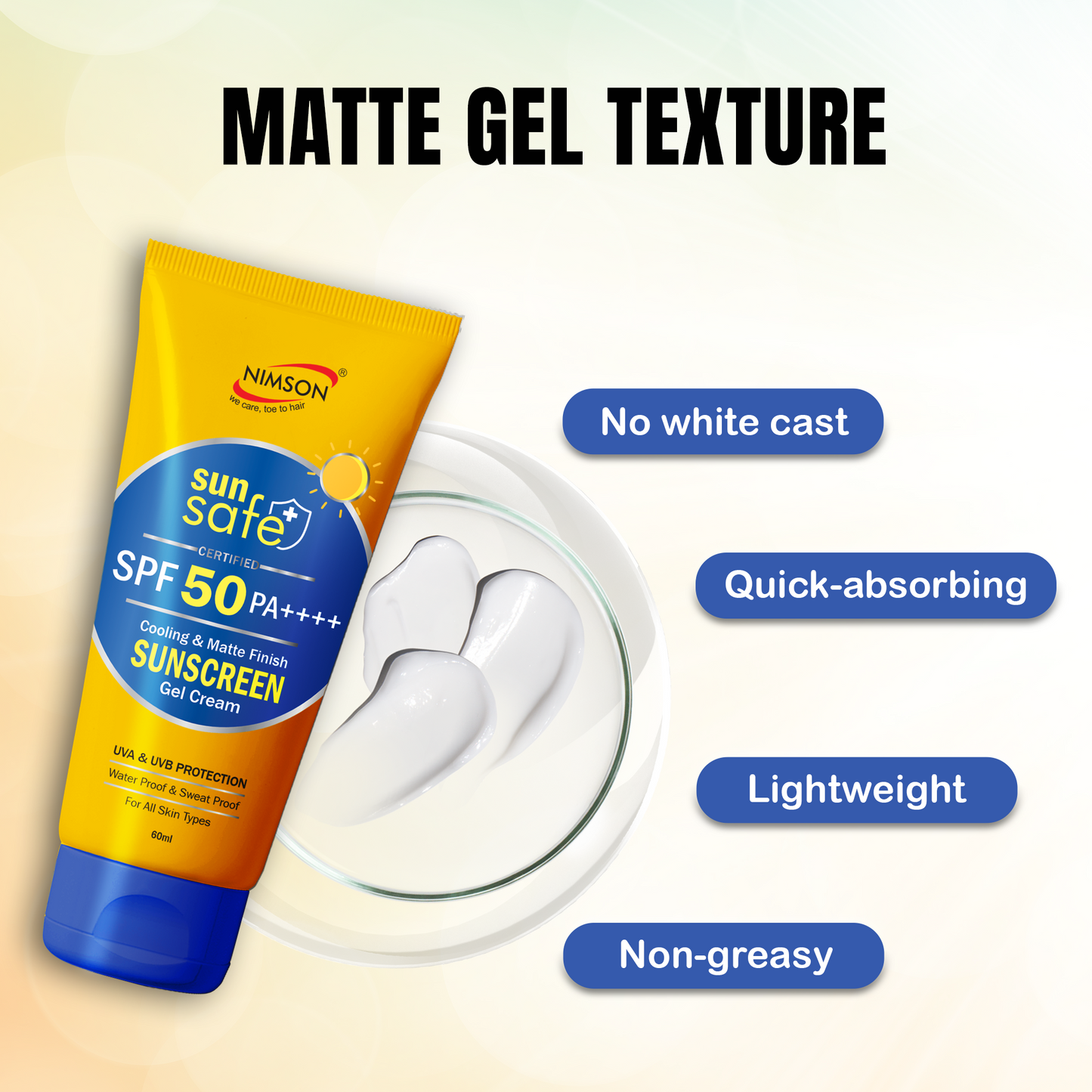 Sunscreen Gel Cream SPF 50 PA++++