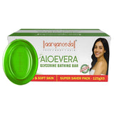 Aaryanveda Aloe Vera Glycerine Bathing Bar Neem Body Moisturizing Bath Soap for Women & Men (5 x 125 g)