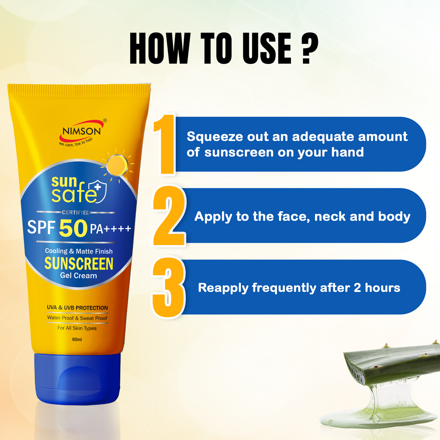 Sunscreen Gel Cream SPF 50 PA++++