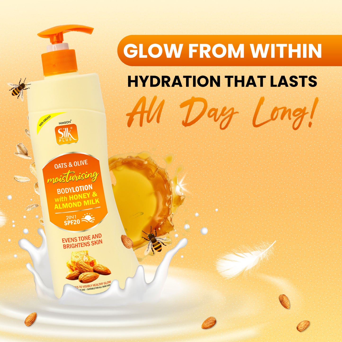 Oats & Olive Moisturizing Body  Lotion 48 Hrs Moisturiser
