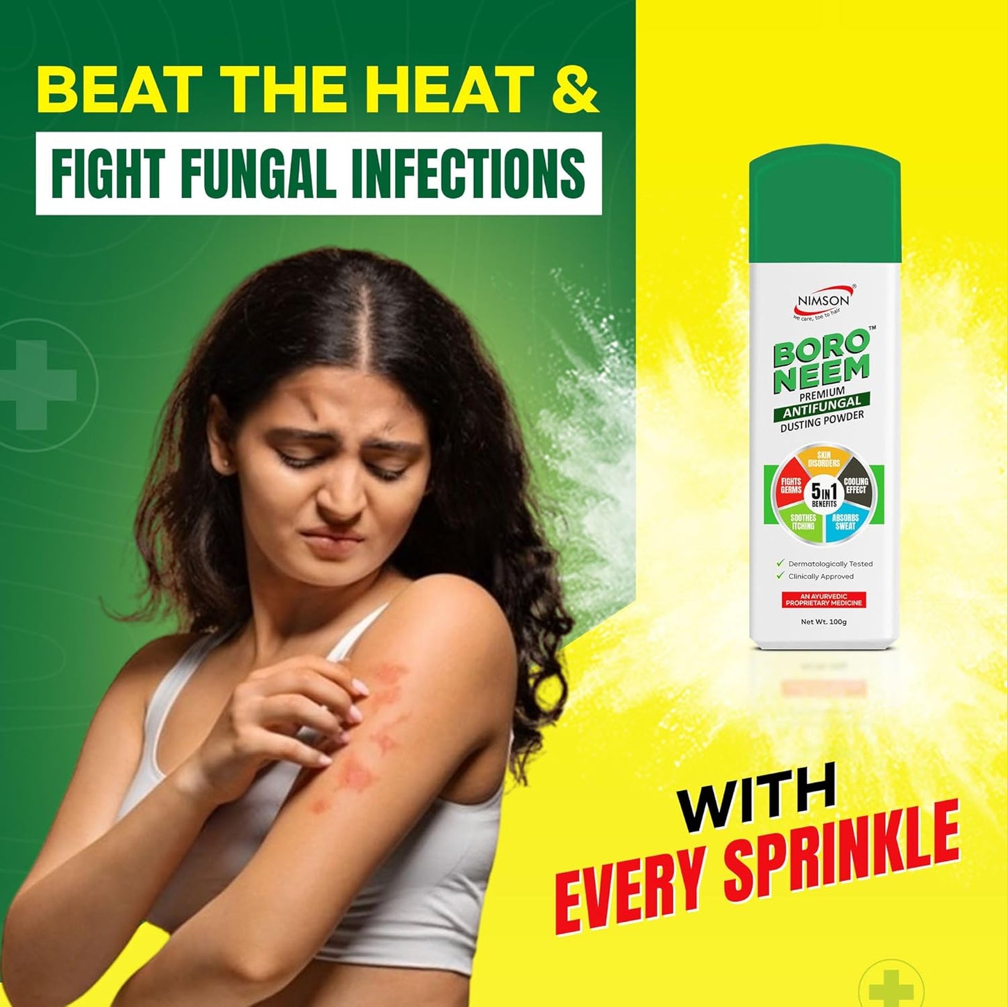Boro Neem Premium Anti Fungal Dusting Powder - Pack of 2