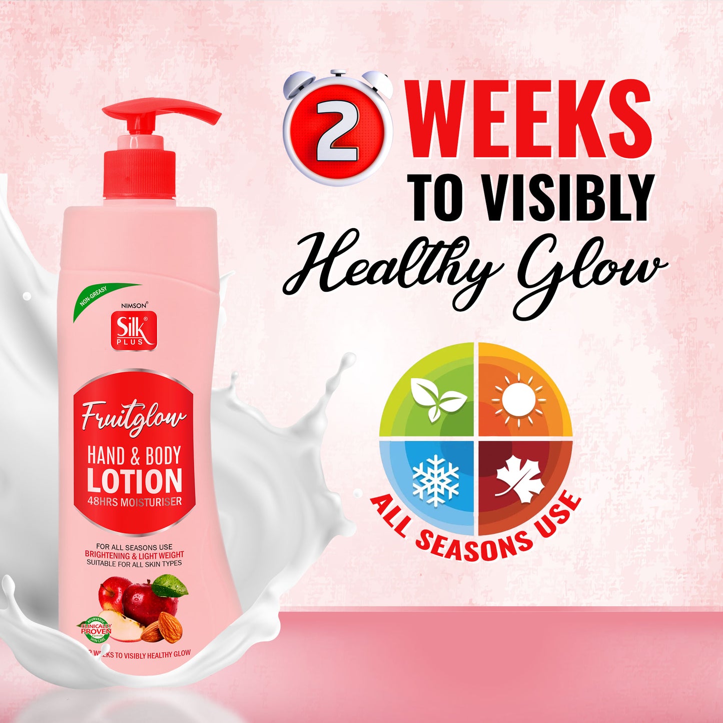 Fruit Glow Hand & Body Lotion 48 Hrs Moisturiser