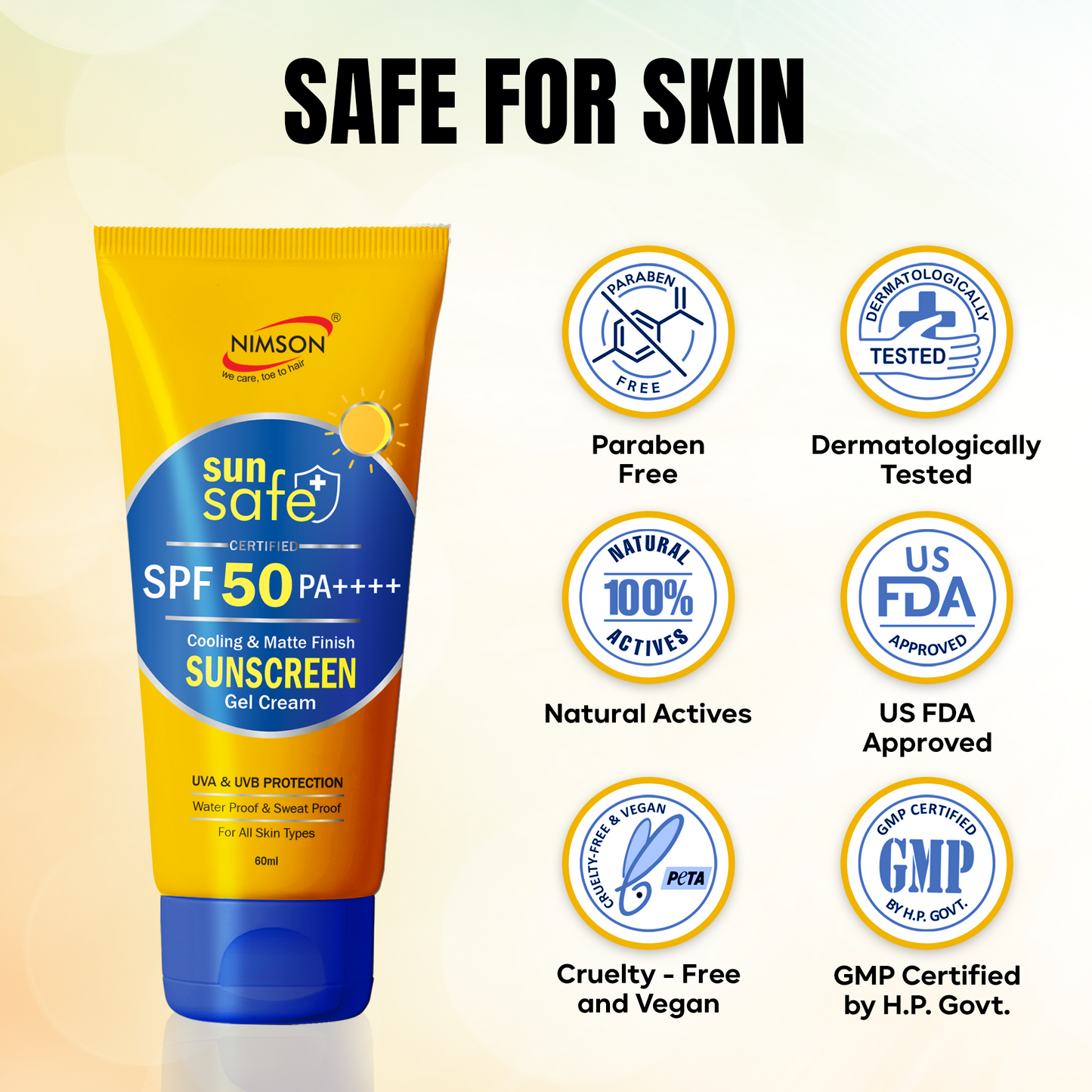 Sunscreen Gel Cream SPF 50 PA++++