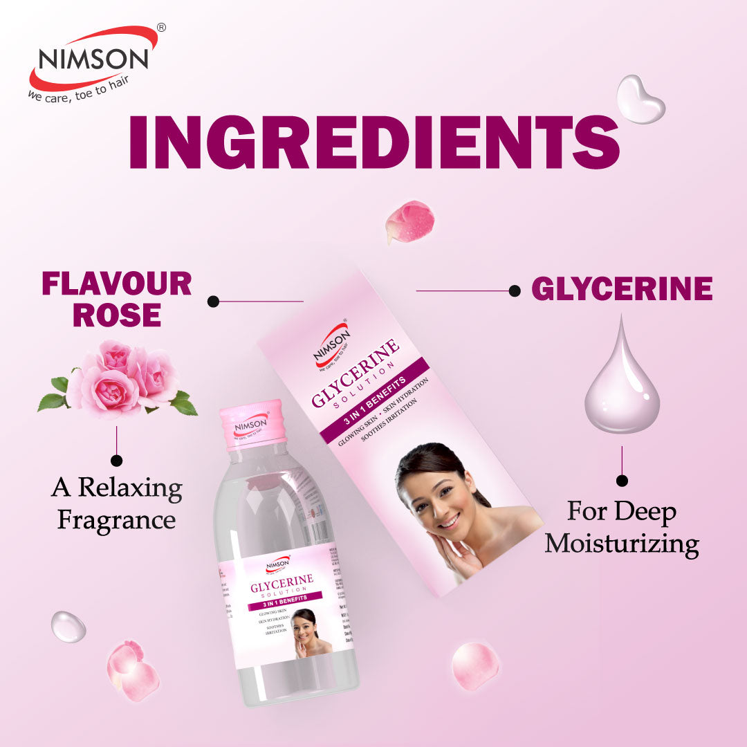 Glycerine Solution for Skin Hydration and Glowing Skin