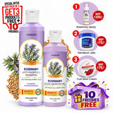 Nimson Rosemary Hair Care Combo – | Buy Pack of 2 Get 3 Free |  Rosemary Shampoo 250ml +  Rosemary Hair Growth Oil 150ml | Get Fruit Cream 50g + Petroleum Jelly 42ml + Rosemary Spray 110ml | For Men & Women