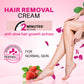 Silk Plus Rose - Strawberry Hair Removal Cream For Normal Skin